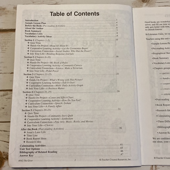 The Giver Novel & Unit Study - Picture 5 of 8